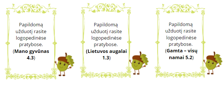 Logopedinių pratybų ciklas skirtas mokinių kalbiniams gebėjimams lavinti. Visos pateikiamos veiklos – tai individualus darbas